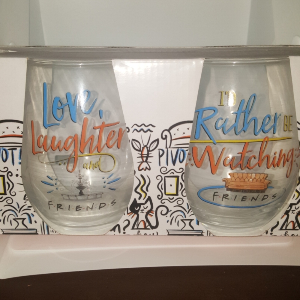 Friends Wine Glasses